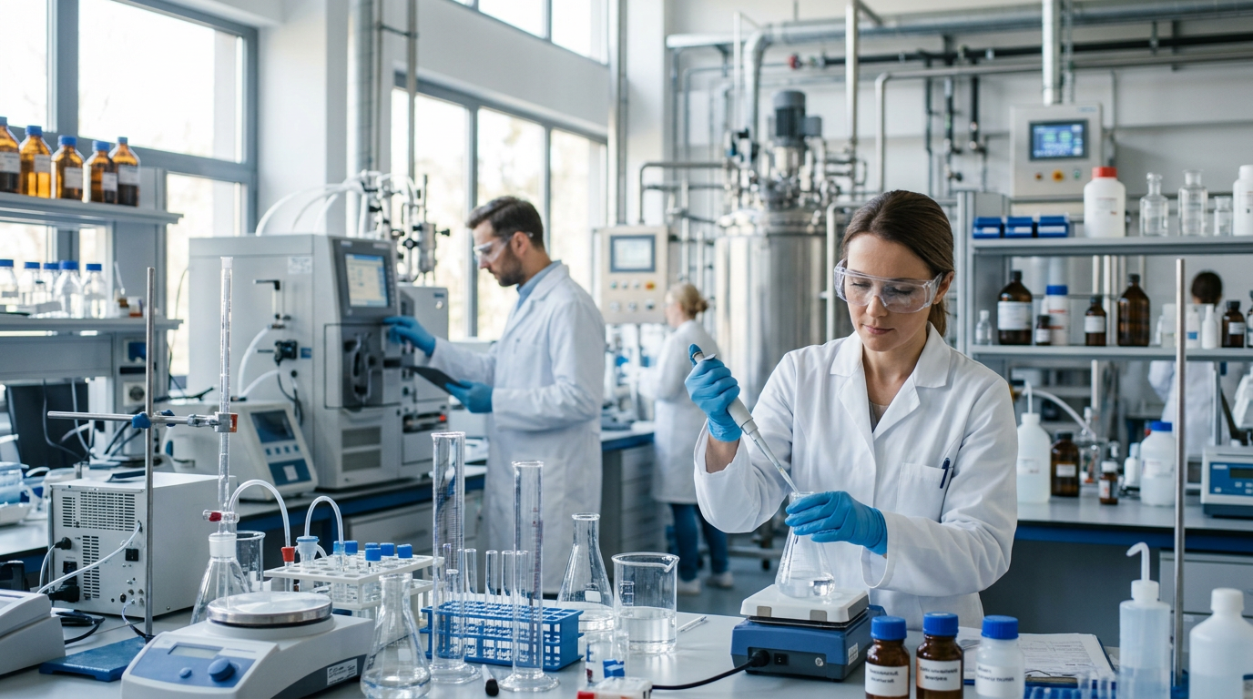 Chemical manufacturing laboratory